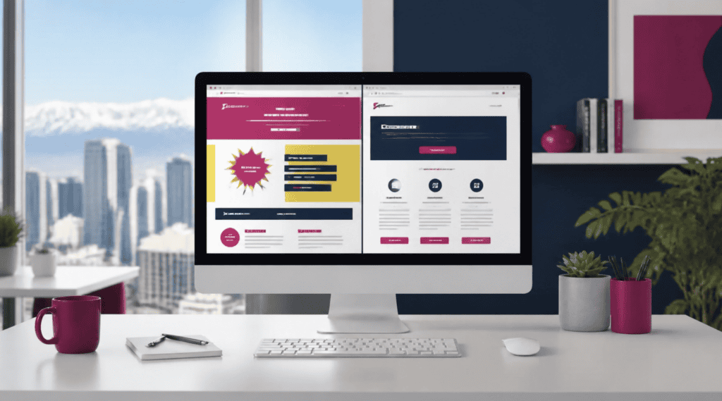 Denver web design and SEO services for service-based businesses on a desktop screen.