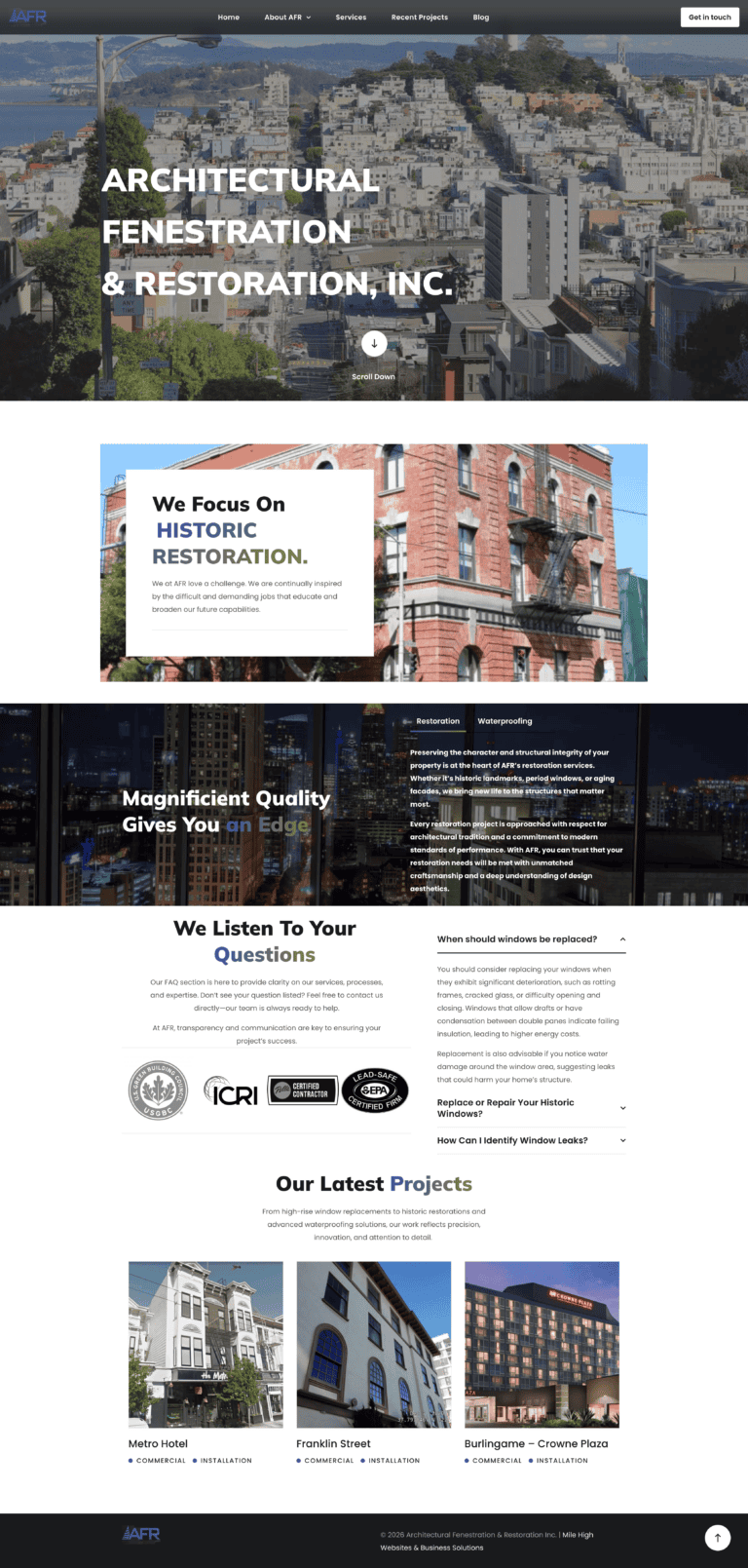 Denver Web Design & SEO for Service-Based Business.