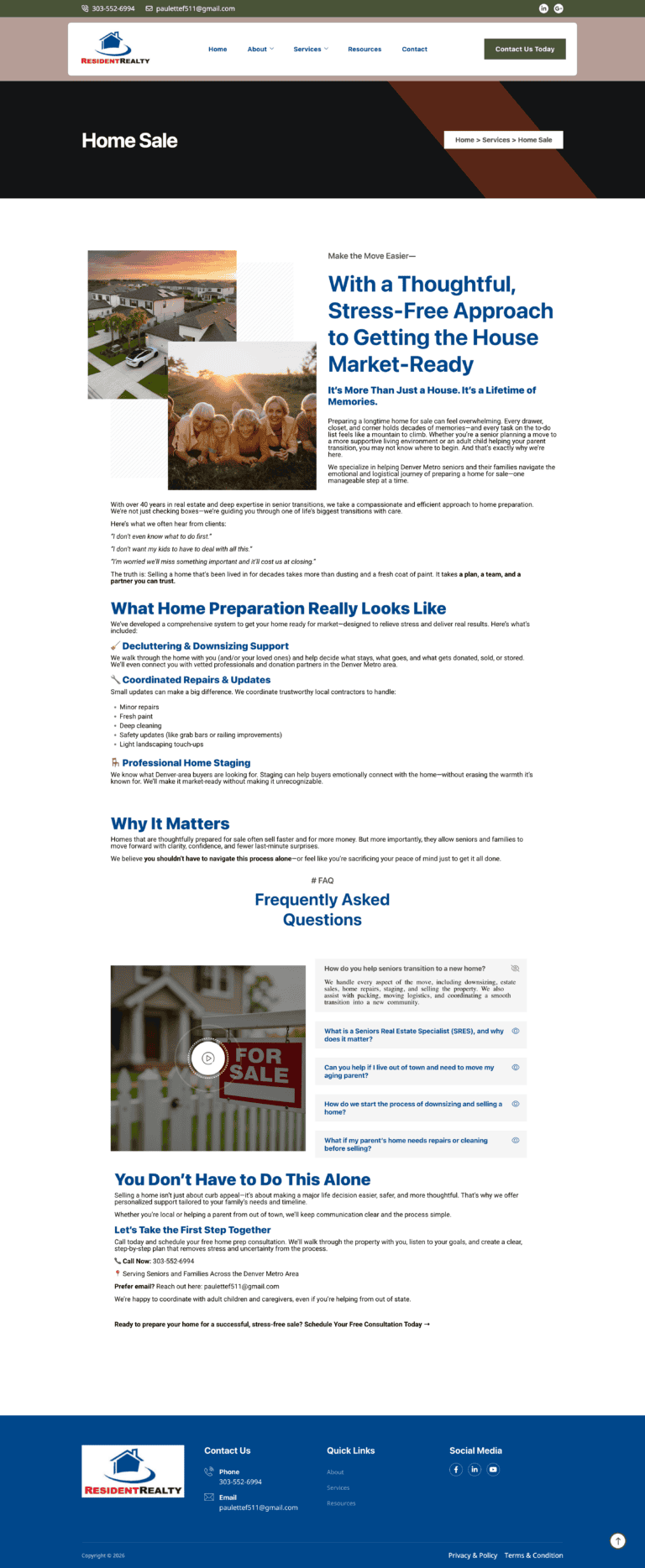 Modern web design and SEO solutions for service-based businesses in Denver.
