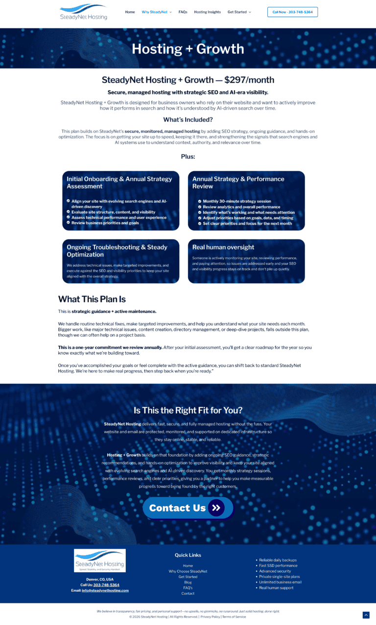 Denver web design and SEO services for service-based businesses to grow online presence.